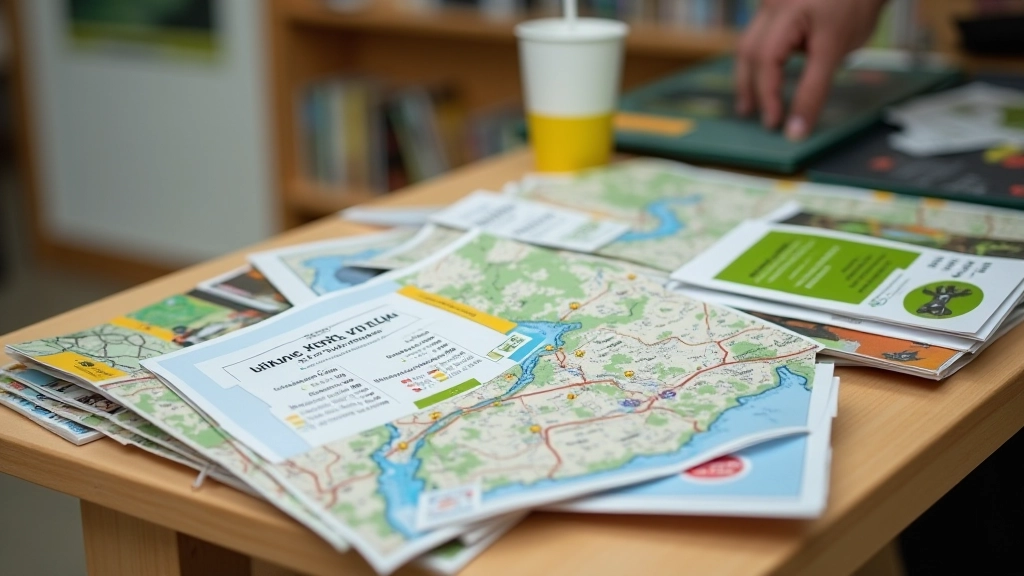 Printed maps and information materials